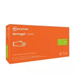   Mercator Dermagel latex kesztyű (100db - S) fehér, púdermentes