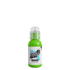 World Famous Tattoo Ink Bright Green (30ml) EU REACH tetováló festék
