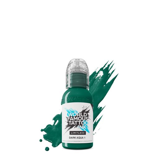World Famous Tattoo Ink Dark Aqua 1 (30ml) EU REACH tetováló festék