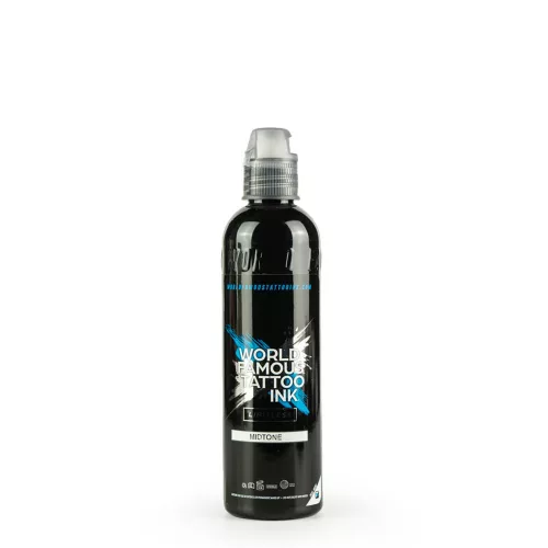 World Famous Tattoo Ink Midtone Greywash (120ml) EU REACH tetováló festék