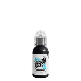World Famous Tattoo Ink Black Outlining (30ml) EU REACH tetováló festék