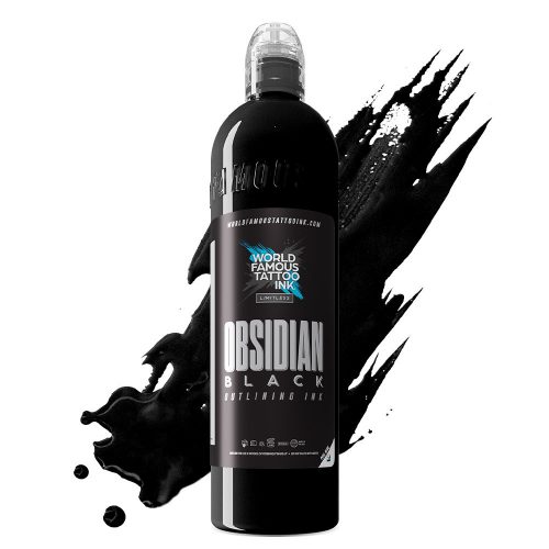 World Famous Tattoo Ink Black Outlining (240ml) EU REACH tetováló festék