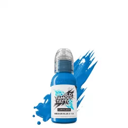 World Famous Tattoo Ink Medium Blue 2 v2 (30ml) EU REACH tetováló festék
